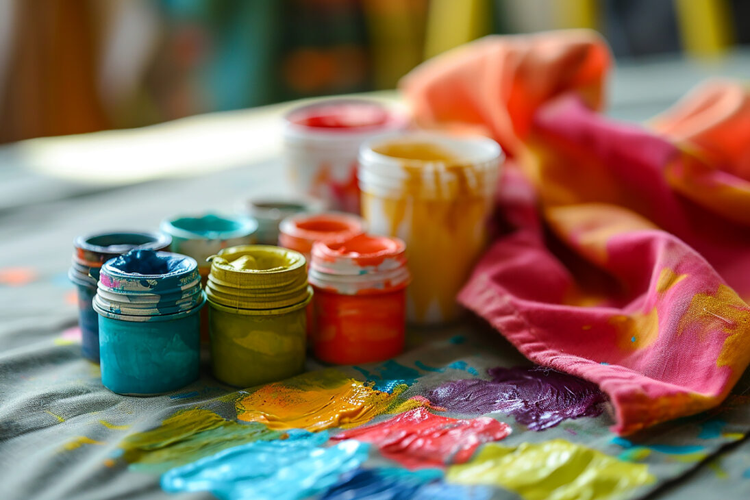 Making a Mark with Fabric Paints